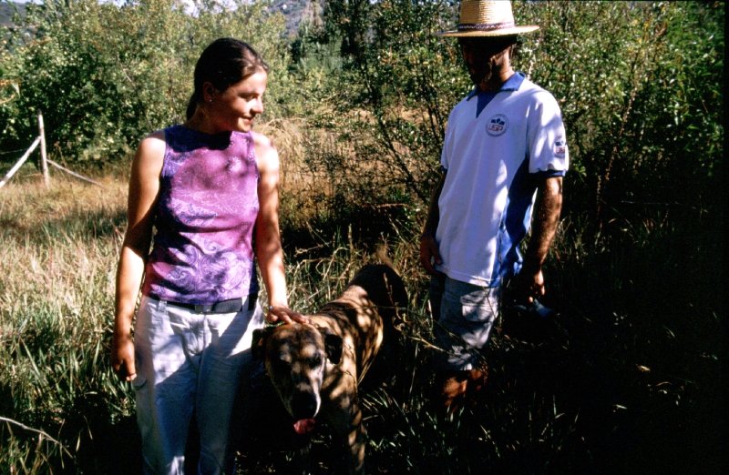 Alena und Cristobal am Confluencepunkt