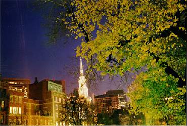 Boston by night